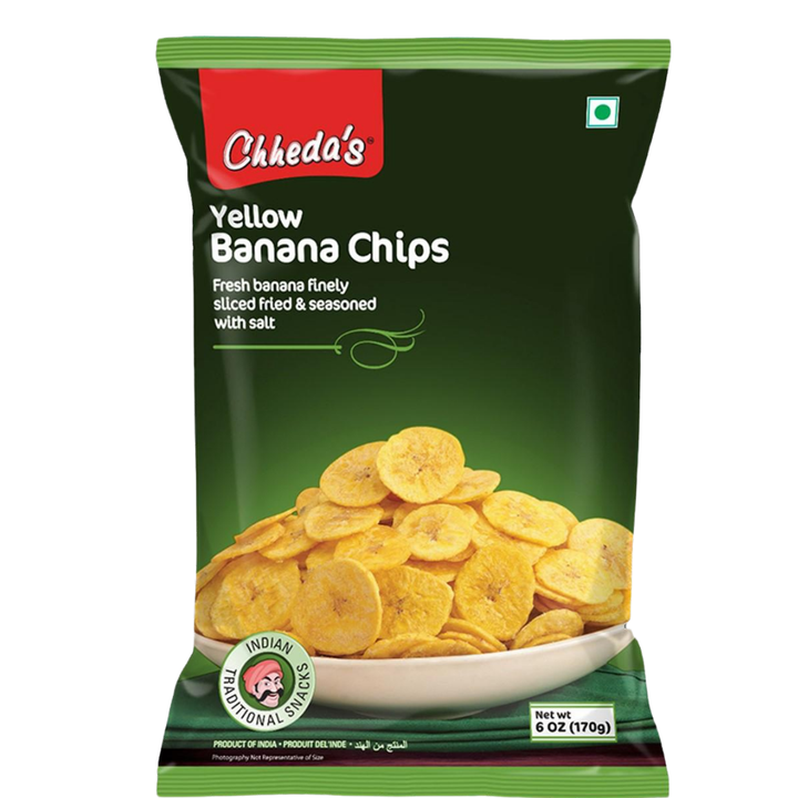 Żółte chipsy bananowe Chhedas