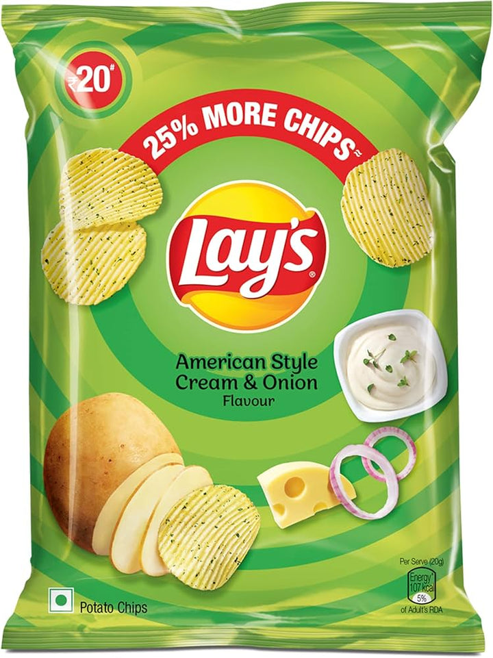 Lays w stylu amerykańskim z kremem i cebulą