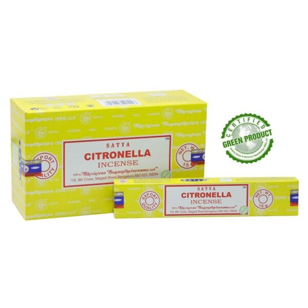 Satya Citronella Incense Sticks 12pcs