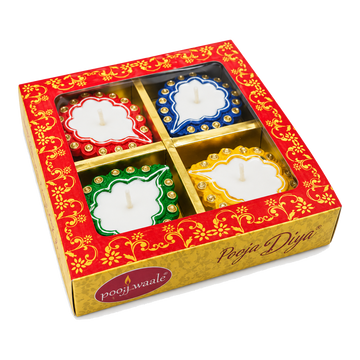 Assorted diya z woskiem – 4 szt.