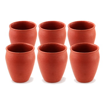 Gliniane kubki Kulhar 175 ml zestaw 6 sztuk CD-394