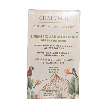 Chai Vedic Turmeric Ashwagandha Green Tea 20 Teabags