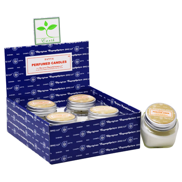 Świeca perfumowana Satya Positive Vibes w szkle 28 g