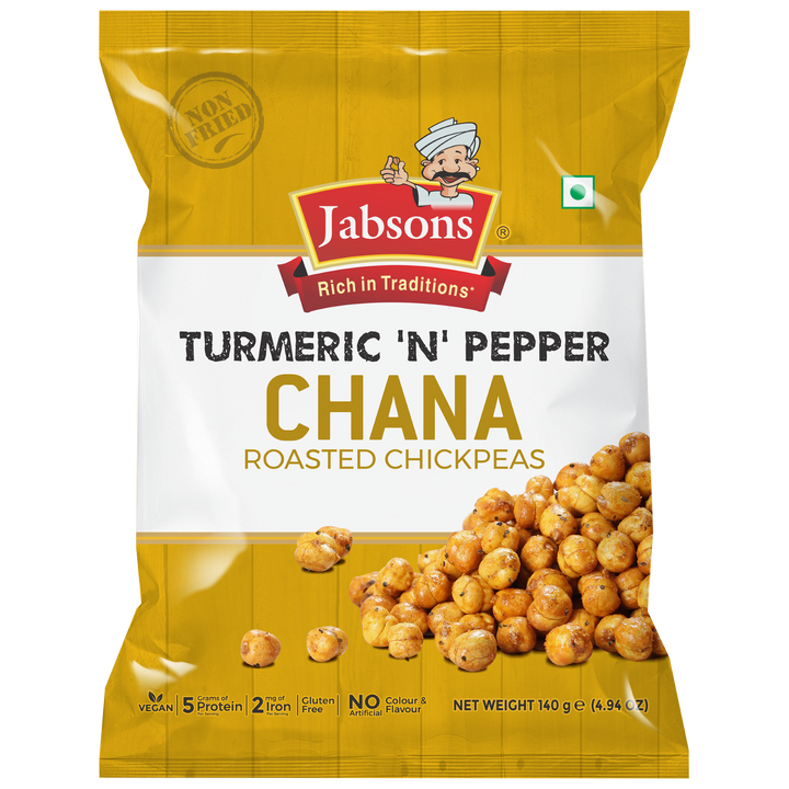 Jabsons Roasted Chana Turmeric N’ Pepper