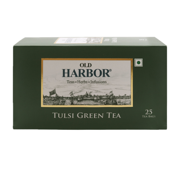 Zielona herbata Tulsi Old Harbor (25 torebek)