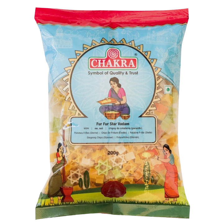 Chakra Fur Fur Star Papad