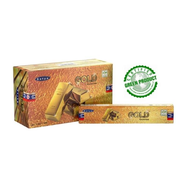 Satya Gold Incense Sticks 12pcs
