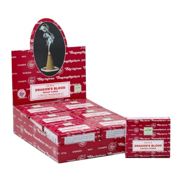 Dragon's Blood Cone Incense 12pcs