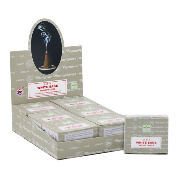 White Sage Cone Incense 12pcs