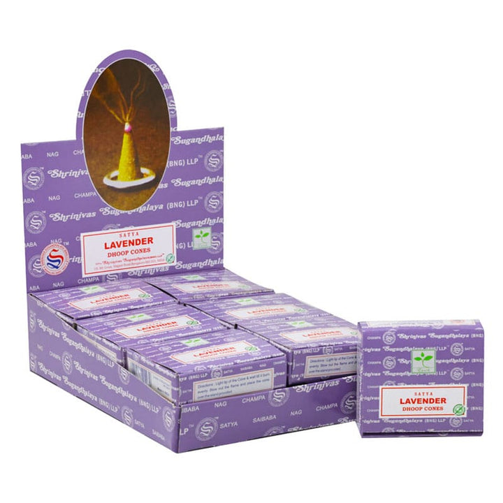 Lavender Cone Incense 12pcs