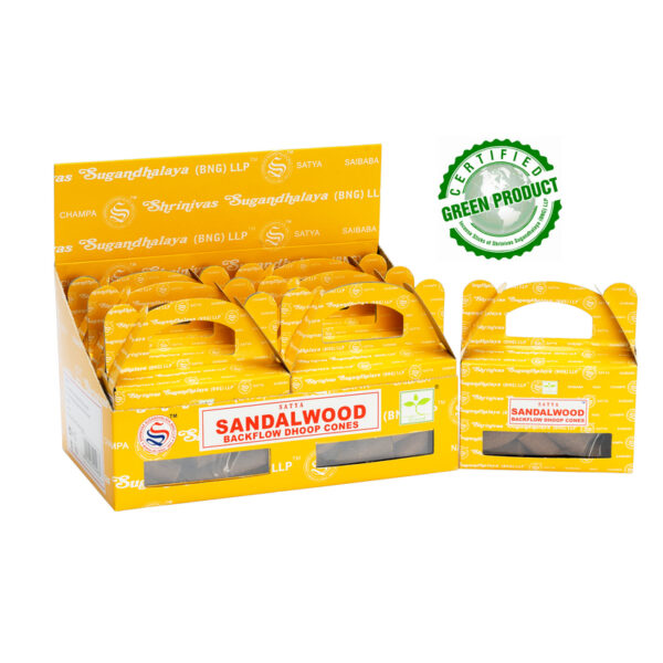 Sandalwood Back Flow Cone Incense 24pcs