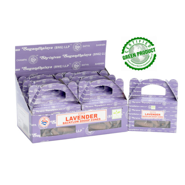 Lavender Back Flow Cone Incense 24pcs