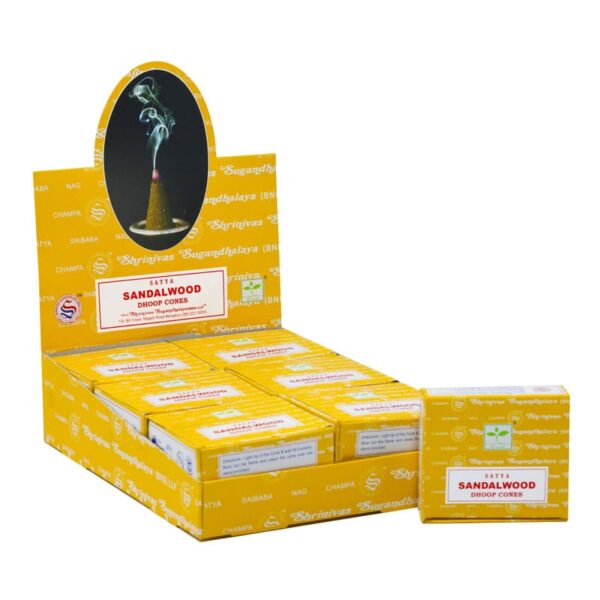 Sandalwood Cone Incense 12pcs