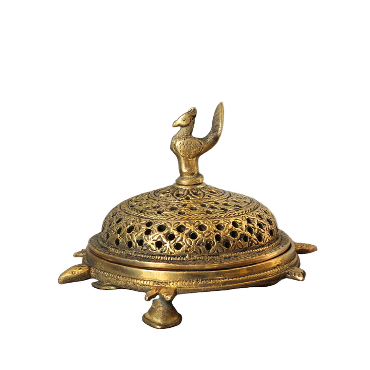 Brass Turtle Incense Censer