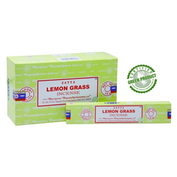 Satya Lemon Grass Incense Sticks 12pcs