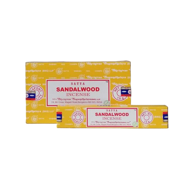 Satya Sandalwood Incense Sticks 12pcs