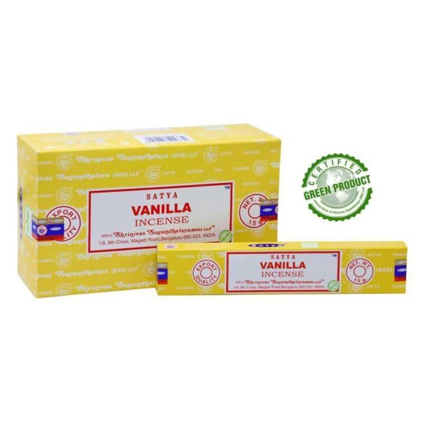 Satya Vanilla Incense Sticks 12pcs