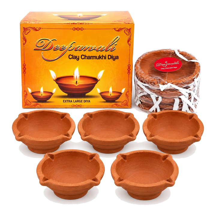 Char Mukhi XL diya – 5 szt.