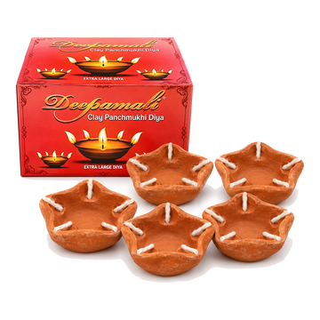 Paanch Mukhi XL diya – 5 szt.