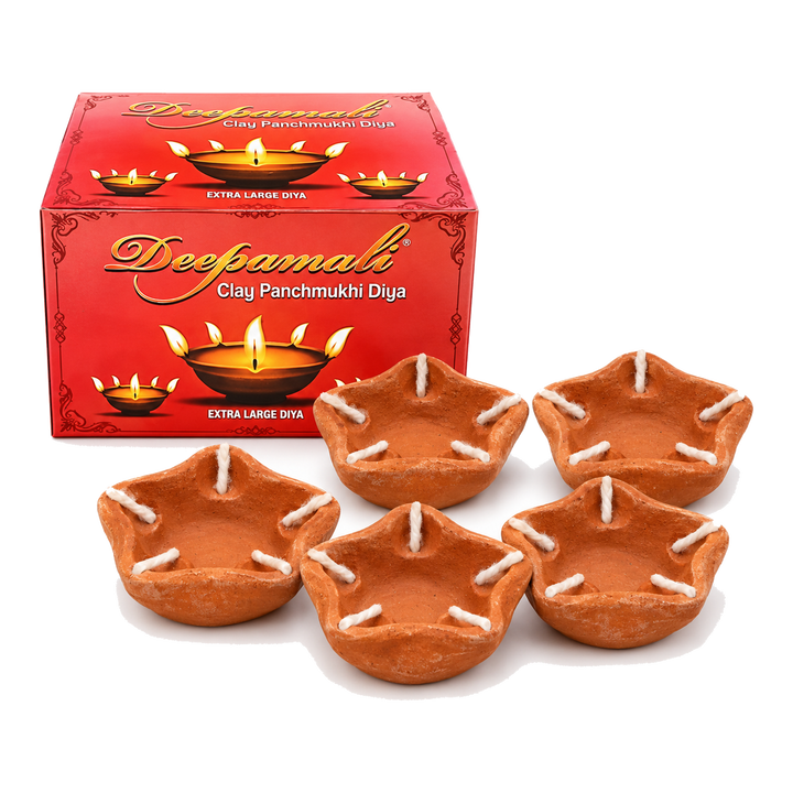Paanch Mukhi XL diya – 5 szt.