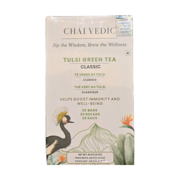 Chai Vedic Tulsi Green Tea Classic 20 Bags