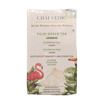 Chai Vedic Tulsi Green Tea Jasmine 20 Teabags