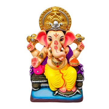 Gliniana figurka Visarjan Ganesh 15 cali