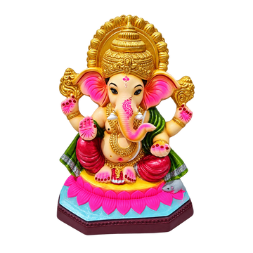 Gliniana figurka Visarjan Ganesh 24 cali