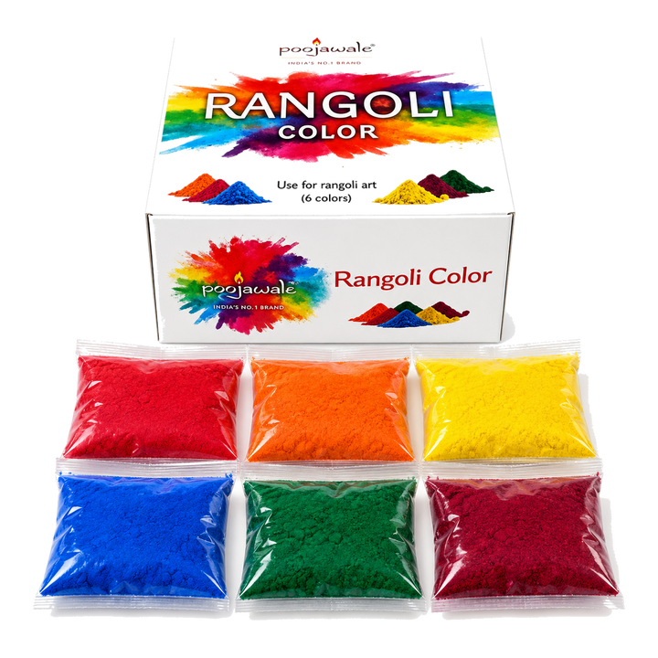 Proszek do rangoli 300 g – 6 kolorów