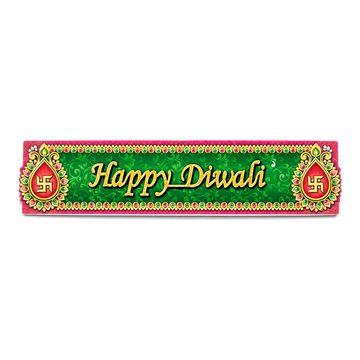 Naklejka Happy Diwali 8,5×2″ – 2 szt.