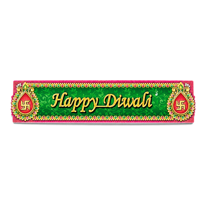 Naklejka Happy Diwali 8,5×2″ – 2 szt.