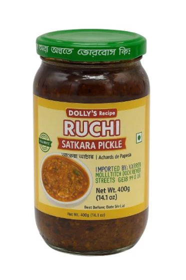 dolly's recipe ruchi pickle - satkara